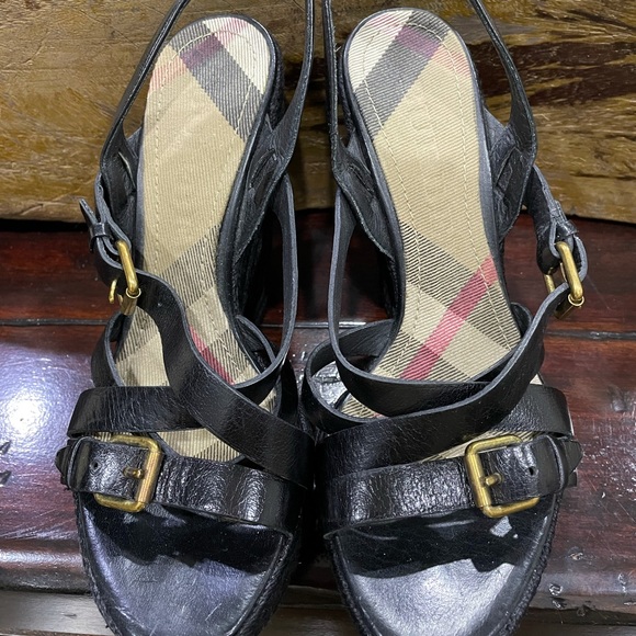 Authentic Burberry Wedges - Picture 1 of 6